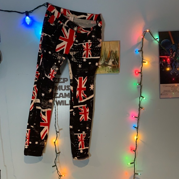 🥰 British Flag Pants - Picture 1 of 2